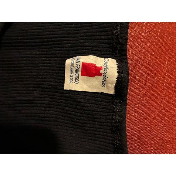 Juan Francisco Tank Top Womens Ribbed Sleeveless Black Stretch Fitted Casual - Picture 2 of 3